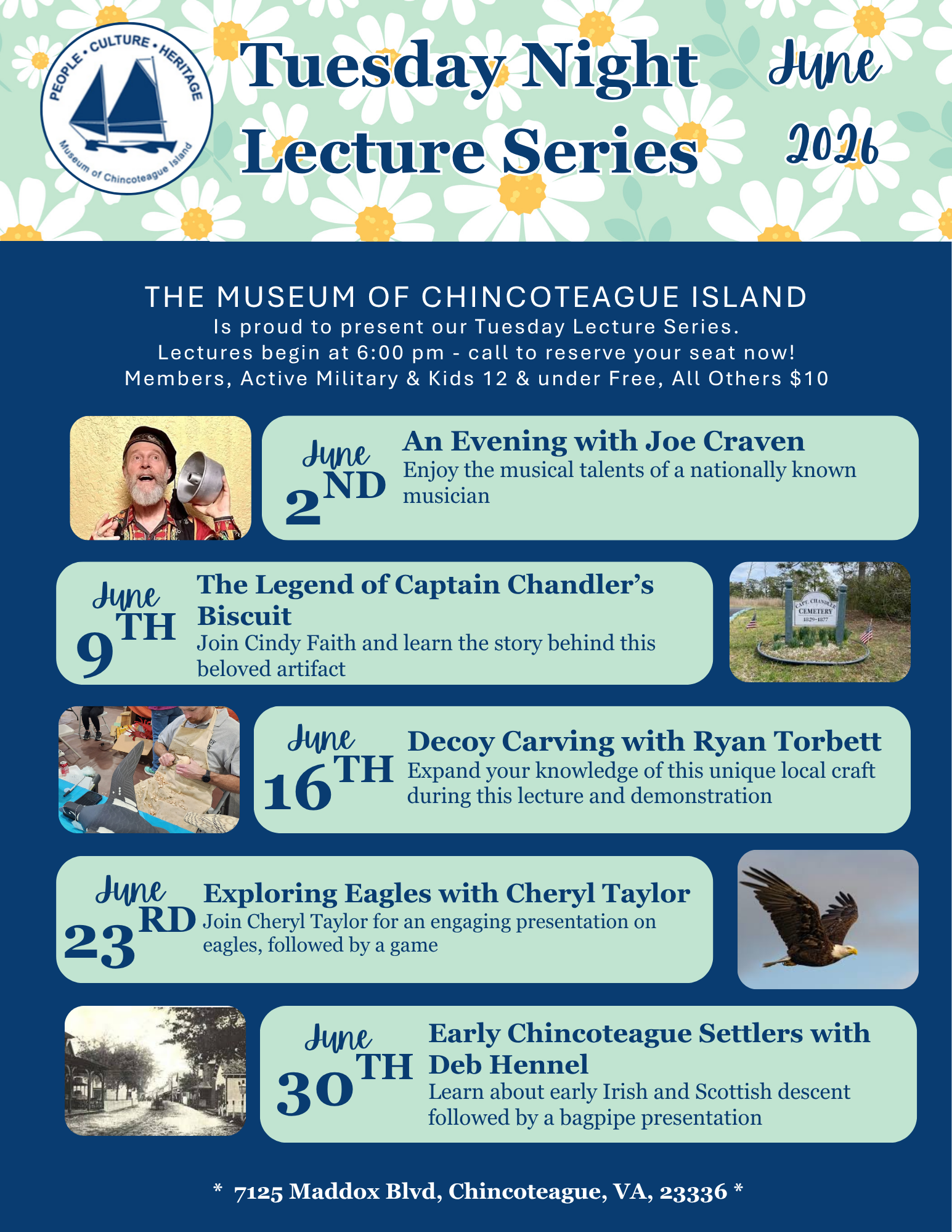Tuesday Night Lecture Series at the Museum of Chincoteague Island