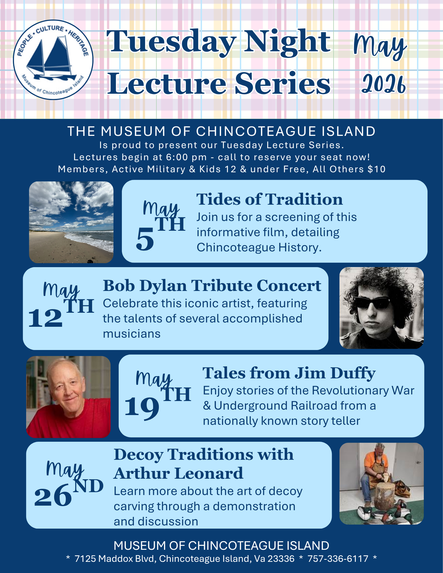 Tuesday Night Lecture Series at the Museum of Chincoteague Island